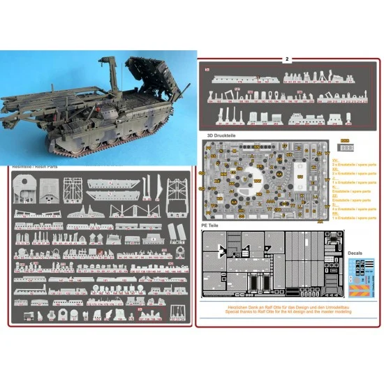 Perfect Scale Modellbau 35231 1/35 Chieftain AVRE/Vickers Conversion set fo Takom/Tamiya Chieftain kits - Military Vehicles & Tanks