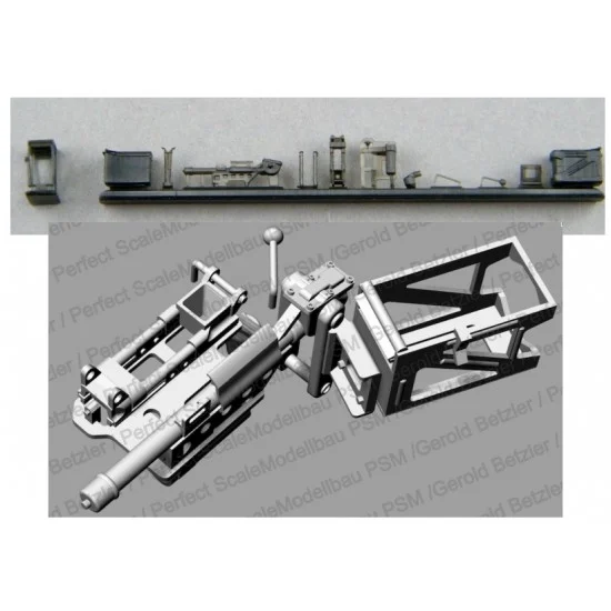 Perfect Scale Modellbau A1001 1/35 Leopard 1/2 7.62mm FN MAG/C6 GPMG Correct Machine Gun for Meng/Takom/Hobby Boss kits - Military Vehicles & Tanks