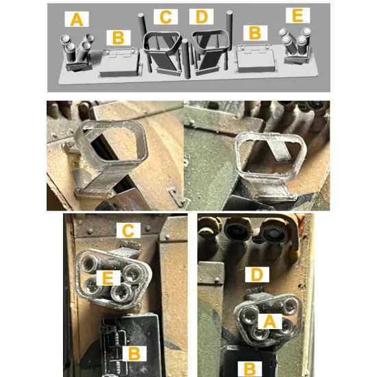 Perfect Scale Modellbau A1017 1/35 M113 Smoke Launcher (3D Print) - Military Vehicles & Tanks
