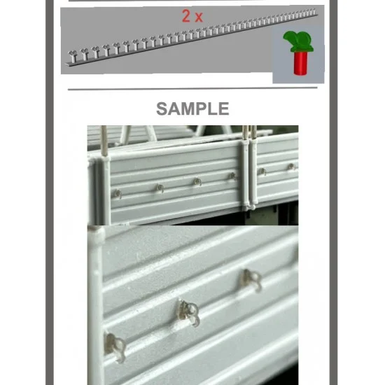 Perfect Scale Modellbau A1022 1/35 2x 40 Tarpaulin Hooks - Military Vehicles & Tanks