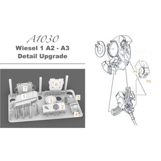Perfect Scale Modellbau A1030 1/35 Wiesel 1 Detail Upgrade Parts - Military Vehicles & Tanks