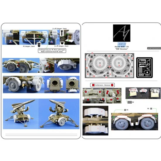 Perfect Scale Modellbau A1035 1/35 German Hawk MIM 23 Conversion set for AFV Club AF35283/Dragon 3580 - Military Vehicles & Tanks
