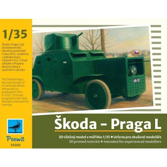 Peewit 35001 1/35 Skoda-Praga L 3D Printed Models