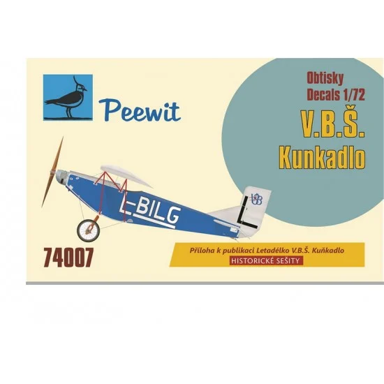 Peewit D74007 1/72 V.B.S. Kunkadlo Decals for Eduard kits - Model Planes