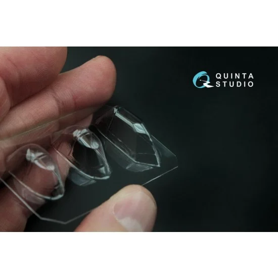 Quinta Studio QC48009 1/48 I-16 All Single Seater Version Vacuformed Clear Canopy