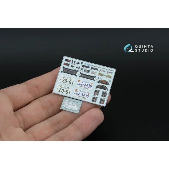 Quinta Studio QD+24014 1/24 Honda S2000 AP1 Interior Details on 3D Decal with Metal Sticker (Tamiya) - Military Vehicles & Tanks