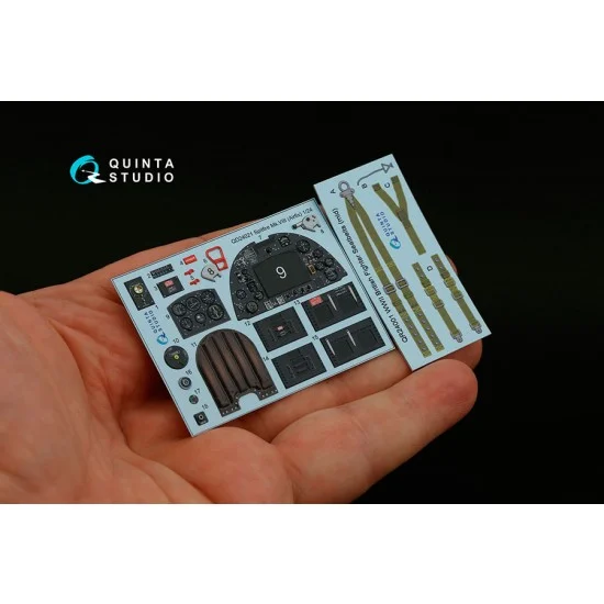 Quinta Studio QD24021 1/24 Spitfire Mk.VIII Interior 3D Decal for Airfix kits - Model Planes