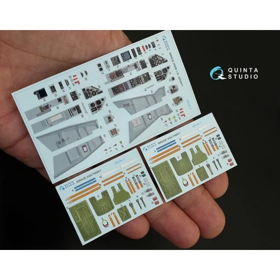Quinta Studio QD32011 1/32 Mirage 2000B Interior Detail Parts for Kitty Hawk kits - Model Planes