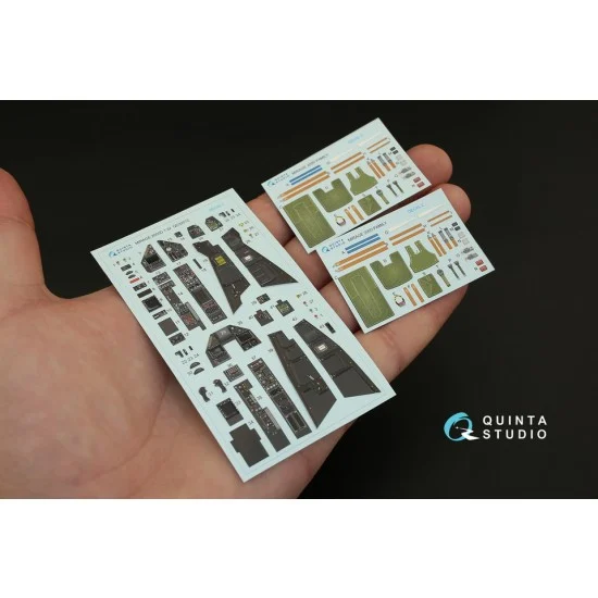 Quinta Studio QD32012 1/32 Mirage 2000D Interior Detail Parts for Kitty Hawk kits - Model Planes