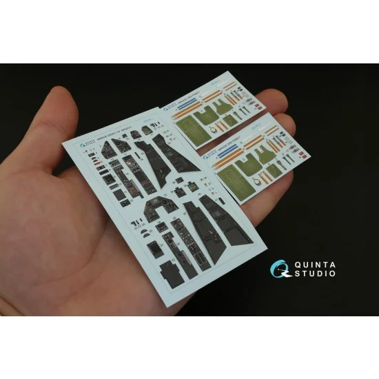 Quinta Studio QD32013 1/32 Mirage 2000N Interior Detail Parts for Kitty Hawk kits - Model Planes