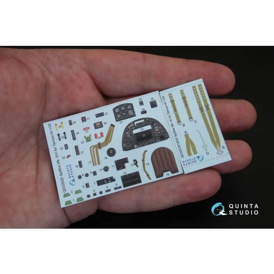 Quinta Studio QD32020 1/32 Supermarine Spitfire Mk.XVI Interior Detail Parts for Tamiya kits - Model Planes