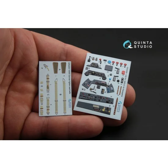 Quinta Studio QD32061 1/32 FW 190D-9 3D-Printed & Coloured Interior Decals for Hasegawa kit