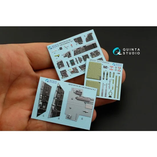 Quinta Studio QD32109 1/32 F/A-18C Hornet Late Interior Detail Parts for Academy kits