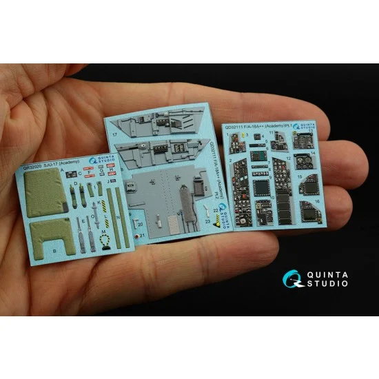 Quinta Studio QD32111 1/32 F/A-18A++ Hornet Interior Detail Parts for Academy kits