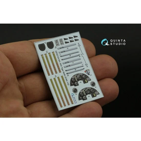 Quinta Studio QD32124 1/32 DH 82A Tiger Moth Interior Detail Parts for ICM kits - Model Planes