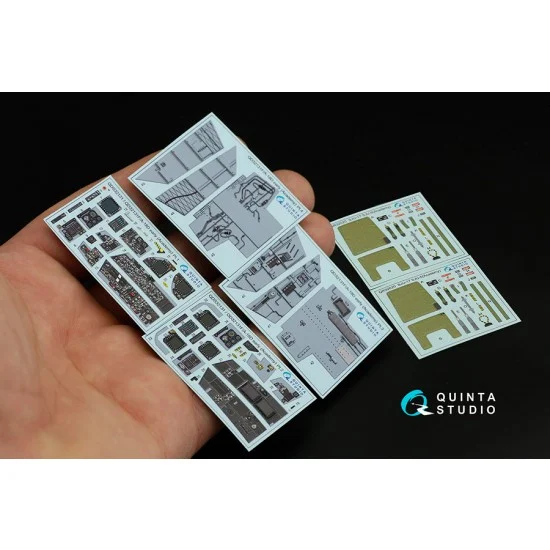 Quinta Studio QD32131 1/32 F/A-18D Hornet Early Interior Detail Parts for Academy kits