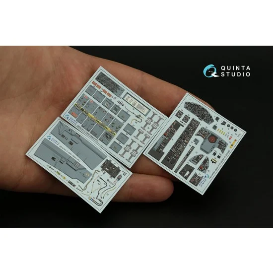 Quinta Studio QD32141 1/32 Lockheed F-104G Starfighter Interior Detail Parts for Italeri kits