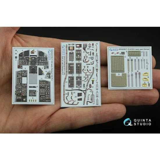 Quinta Studio QD32155 1/32 F-15C Eagle Early/F-15A/F-15J Early Interior Detail Parts for Tamiya kits