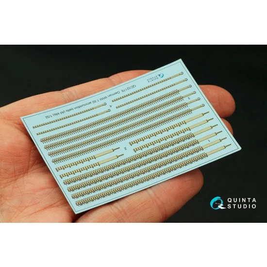 Quinta Studio QD32179 1/32 WWI German 7.92 Ammunition Belts Coloured Interior Detail Parts - Model Planes