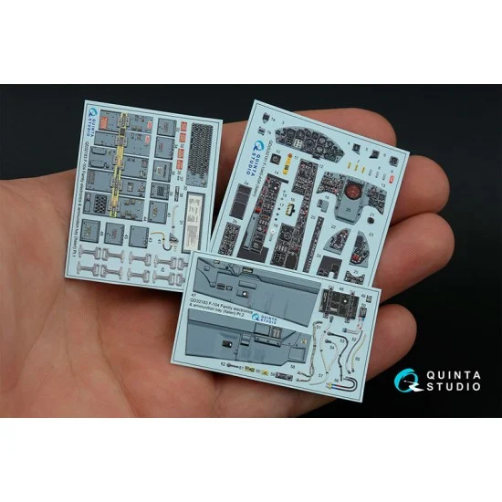 Quinta Studio QD32181 1/32 F-104S-ASA Coloured Interior Detail Parts for Italeri kits