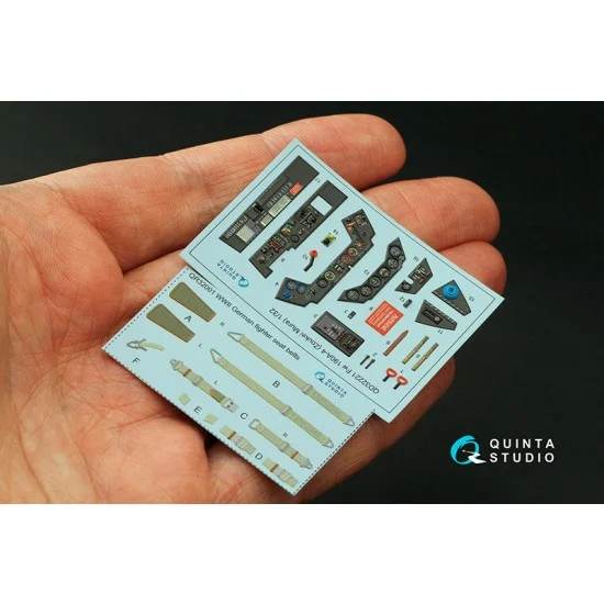 Quinta Studio QD32221 1/32 FW 190A-4 Coloured Interior Detail Parts for Zoukei Mura SWS kits