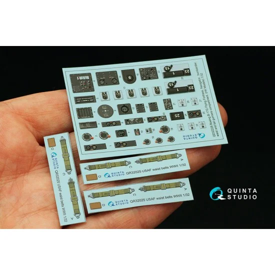 Quinta Studio QD32226 1/32 Boeing B-17G Navigator, Bombardier, Waist, Tail Gunners Compartments for HK Models