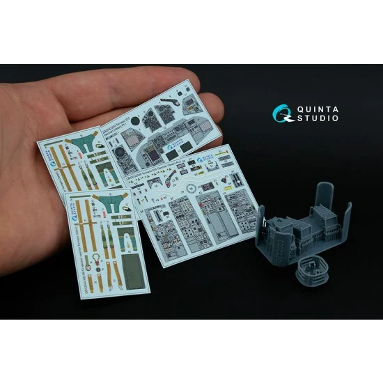Quinta Studio QD+32229 1/32 Tornado IDS German Interior 3D Decal for Italeri kits w/Resin Parts - Model Planes