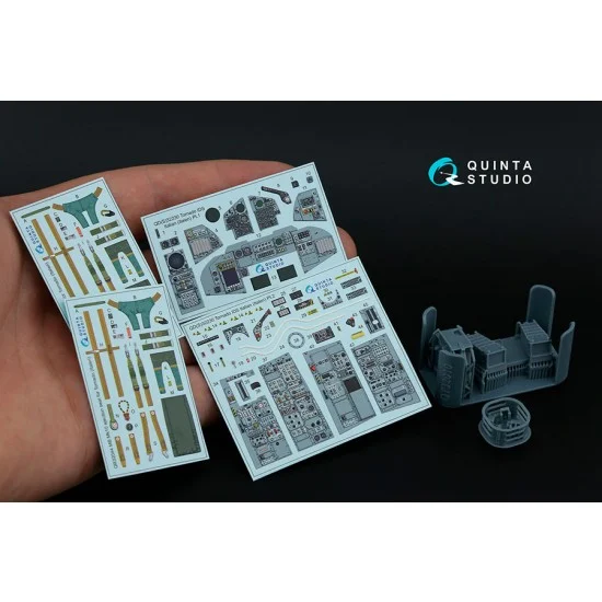Quinta Studio QD+32230 1/32 Tornado IDS Italian Interior 3D Decal for Italeri kits w/Resin Parts - Model Planes