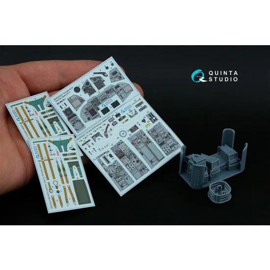 Quinta Studio QD+32231 1/32 Tornado ECR German Interior 3D Decal for Italeri kits w/Resin Parts - Model Planes