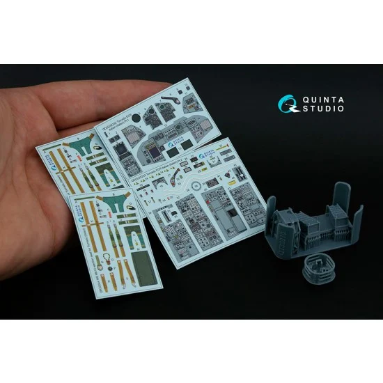 Quinta Studio QD+32232 1/32 Tornado ECR Italian Interior 3D Decal for Italeri kits w/Resin Parts - Model Planes