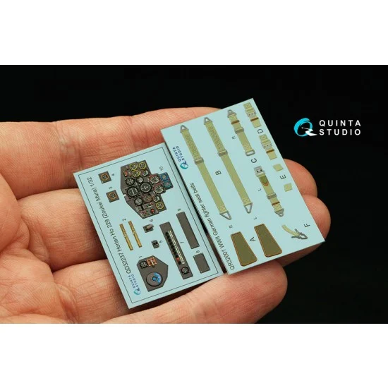 Quinta Studio QD32237 1/32 Horten Ho 229 Interior 3D Decal for Zoukei Mura kits - Model Planes