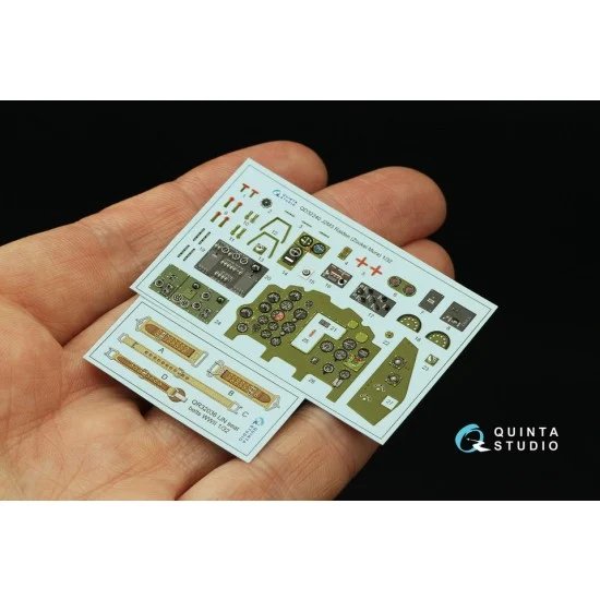 Quinta Studio QD32240 1/32 Mitsubishi J2M3 Raiden Interior 3D Decal for Zoukei Mura kits - Model Planes