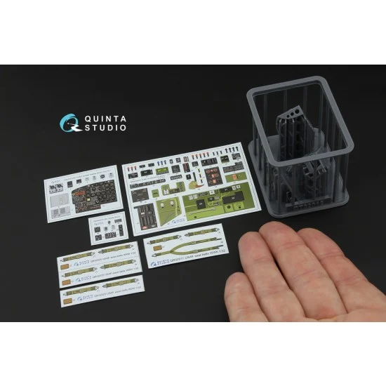 Quinta Studio QD+32250 1/32 A-26C Invader Interior 3D Decal for Hobby Boss kits (with 3D-printed resin parts)