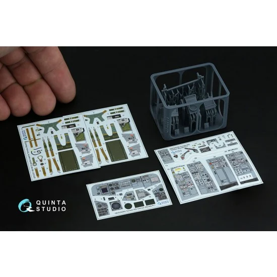 Quinta Studio QD+32262 1/32 Tornado IDS Detail Parts on 3D Decal for Revell kits (with resin parts) - Model Planes