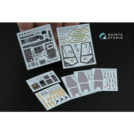 Quinta Studio QD32270 1/32 Lynx Mk88a Interior Details on 3D Decal (Revell) - Model Planes