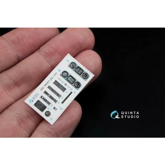 Quinta Studio QD35001 1/35 Zil-131 Family Interior Detail Set (on decal paper)