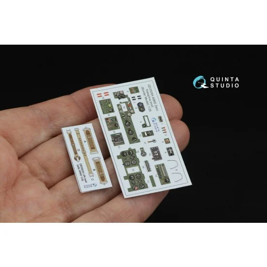 Quinta Studio QD35084 1/35 A6M2 Zero (Nakajima Prod.) Interior 3D Decal for Border Model - Military Vehicles & Tanks
