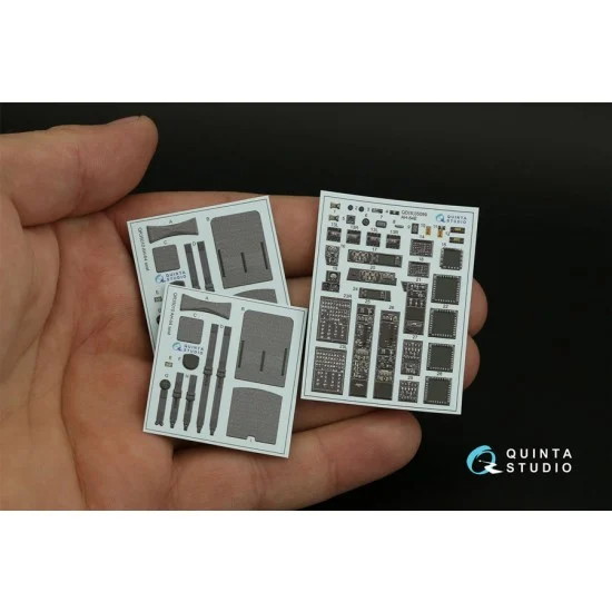 Quinta Studio QD35099 1/35 Boeing AH-64E Apache Interior Parts (3D decal) for Takom kits