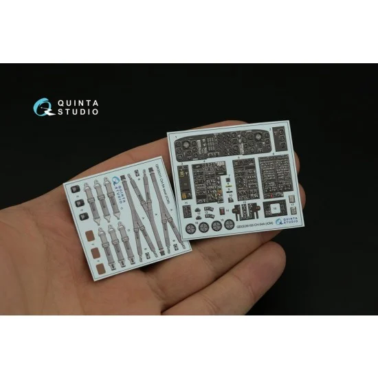 Quinta Studio QD35100 1/35 Sikorsky CH-54A Tarhe Interior Parts (3D decal) for ICM kits