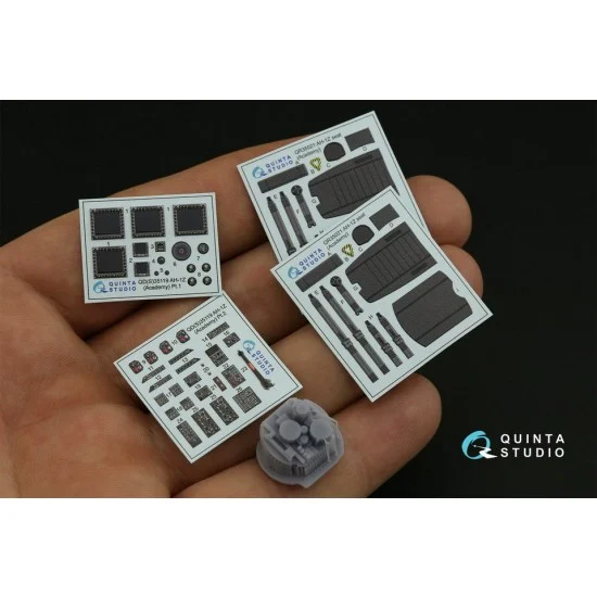 Quinta Studio QD+35119 1/35 AH-1Z Coloured Interior Detail Parts for Academy kits with Resin parts