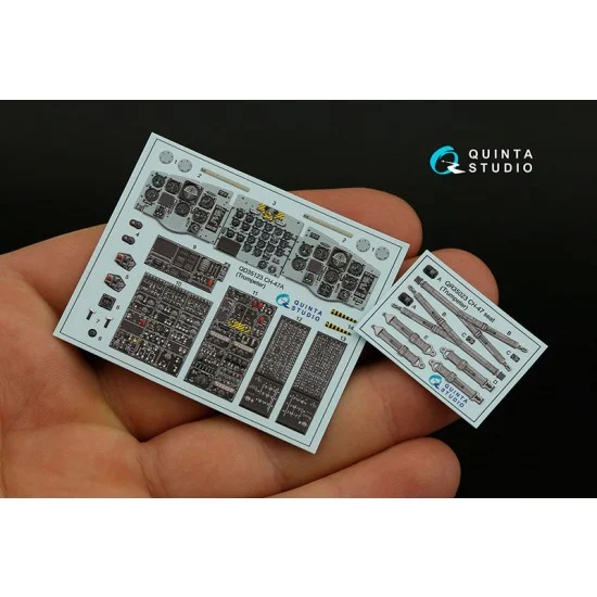 Quinta Studio QD35123 1/35 CH-47A Coloured Interior Detail Parts for Trumpeter kits