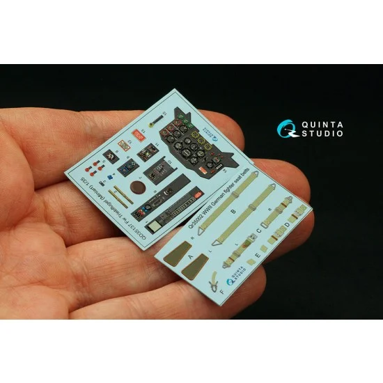 Quinta Studio QD35137 1/35 FW Triebflugel Interior 3D Decal for Miniart kits - Model Planes