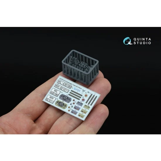 Quinta Studio QD+35143 1/35 Kubelwagen Type 82 Interior 3D Decal for Hero kits (with 3D-printed resin parts)