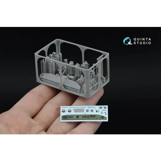 Quinta Studio QD+35156 1/35 Voroshilovets Tractor Detail Parts on 3D Decal for Trumpeter kits (with resin parts) - Model Planes