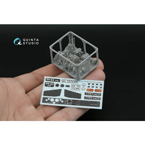 Quinta Studio QD+35159 1/35 KrAZ-260 Interior Details on 3D Decal (HobbyBoss) with 3D Resin parts