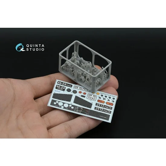 Quinta Studio QD+35160 1/35 KrAZ-260 Interior Details on 3D Decal (Takom) with 3D Resin parts