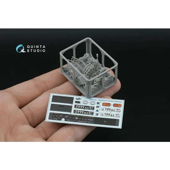Quinta Studio QD+35161 1/35 KrAZ-6322 Interior Details on 3D Decal (HobbyBoss) with 3D Resin parts