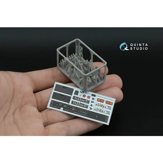 Quinta Studio QD+35162 1/35 KrAZ-6322 Interior Details on 3D Decal (Takom) with 3D Resin parts