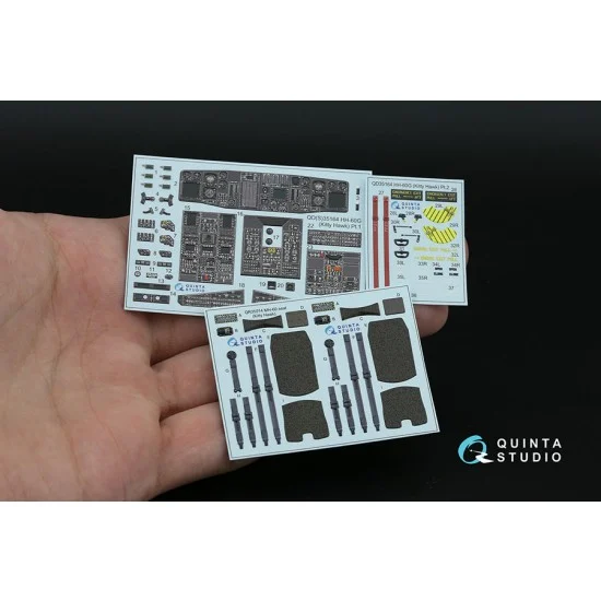 Quinta Studio QD35164 1/35 HH-60G Pave Hawk Interior Details on 3D Decal (Kitty Hawk)