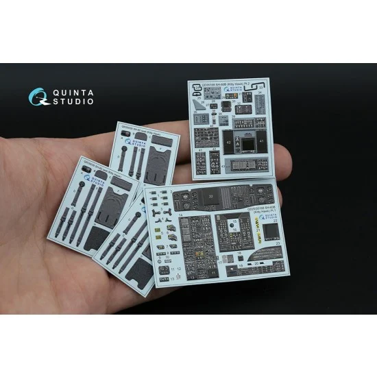 Quinta Studio QD35168 1/35 SH-60B Seahawk Interior Details on 3D Decal (Kitty Hawk)